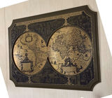 Framed Antique-Style World Map Wall Art - thumbnail 2 of 3