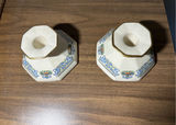 Lenox Autumn Porcelain Candlesticks with Blue Taper Candles - thumbnail 2 of 6