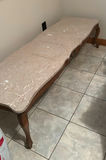 Stone-Top Wooden Table - thumbnail 2 of 2