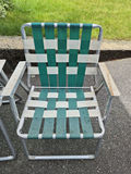 Set of Aluminum Webbed Lawn Chairs - thumbnail 2 of 5