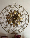 Circular Metal Floral Wall Decor - thumbnail 1 of 1