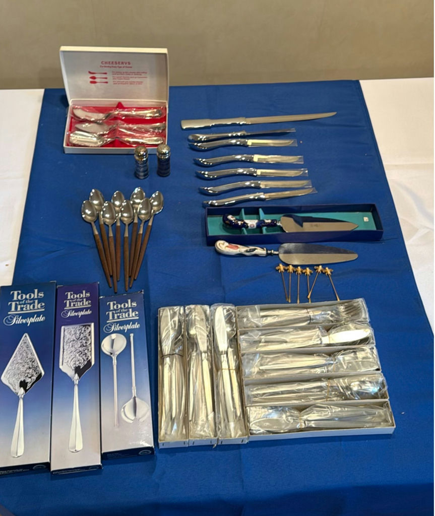 Assorted Silverplate Flatware and Serving Utensils - image 1 of 8