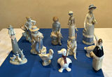 Assorted Porcelain Figurines of People and Animals - thumbnail 1 of 4