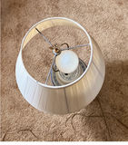 Ceramic Table Lamp with Pleated Shade - thumbnail 2 of 2