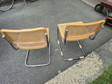 Pair of Cane Seat Chairs with Metal Frames - thumbnail 4 of 4