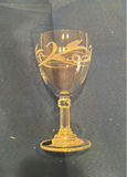 Etched Wine Goblets and Champagne Flutes Set - thumbnail 6 of 7
