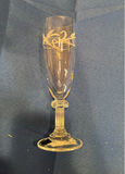 Etched Wine Goblets and Champagne Flutes Set - thumbnail 5 of 7