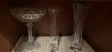 Assorted Clear Glass Stemware and Vases - thumbnail 2 of 2