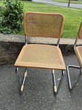 Pair of Cane Seat Chairs with Metal Frames - thumbnail 2 of 4