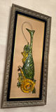 Pair of Framed Grapevine Relief Wall Art Panels - thumbnail 1 of 2