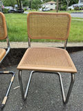 Pair of Cane Seat Chairs with Metal Frames - thumbnail 3 of 4