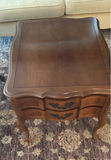 Pair of Wooden End Tables with Drawers - thumbnail 2 of 4