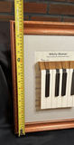Wall Art Utilizing Vintage Piano Keys and Sheet Music "Witchy Woman" - thumbnail 5 of 6
