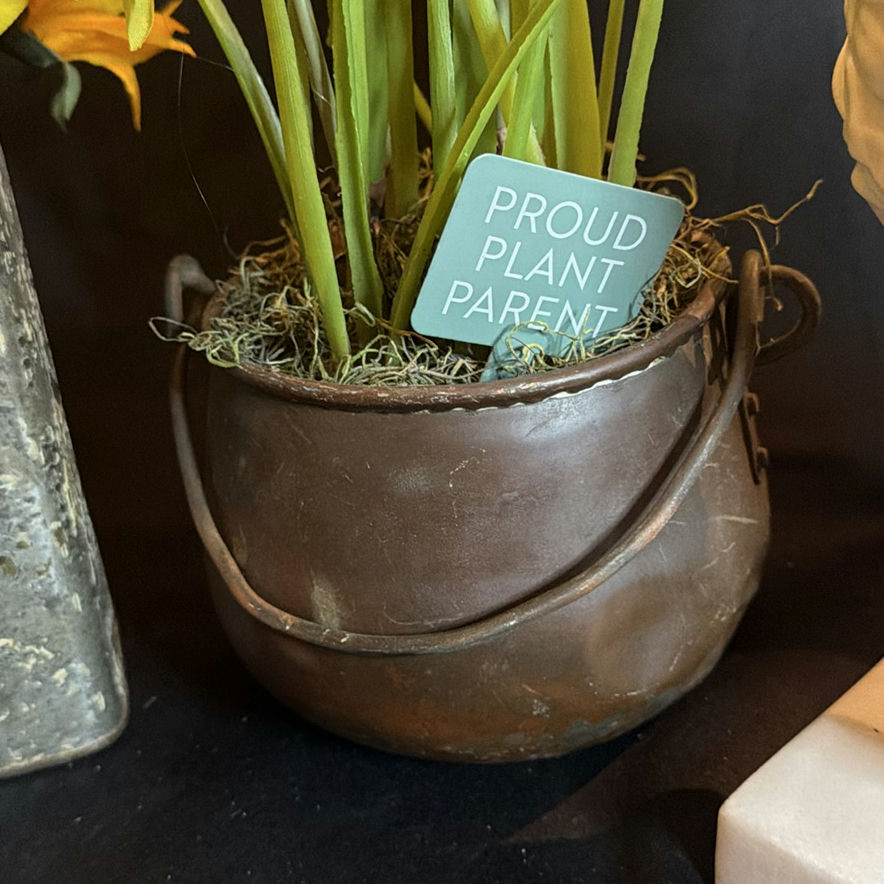 Lot of Three Faux Plants and Planters  - image 5 of 7