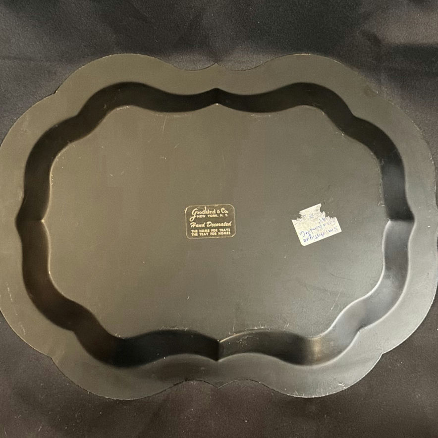 Vintage MCM Teapots, Toleware Style Tray, Flowers - image 10 of 10