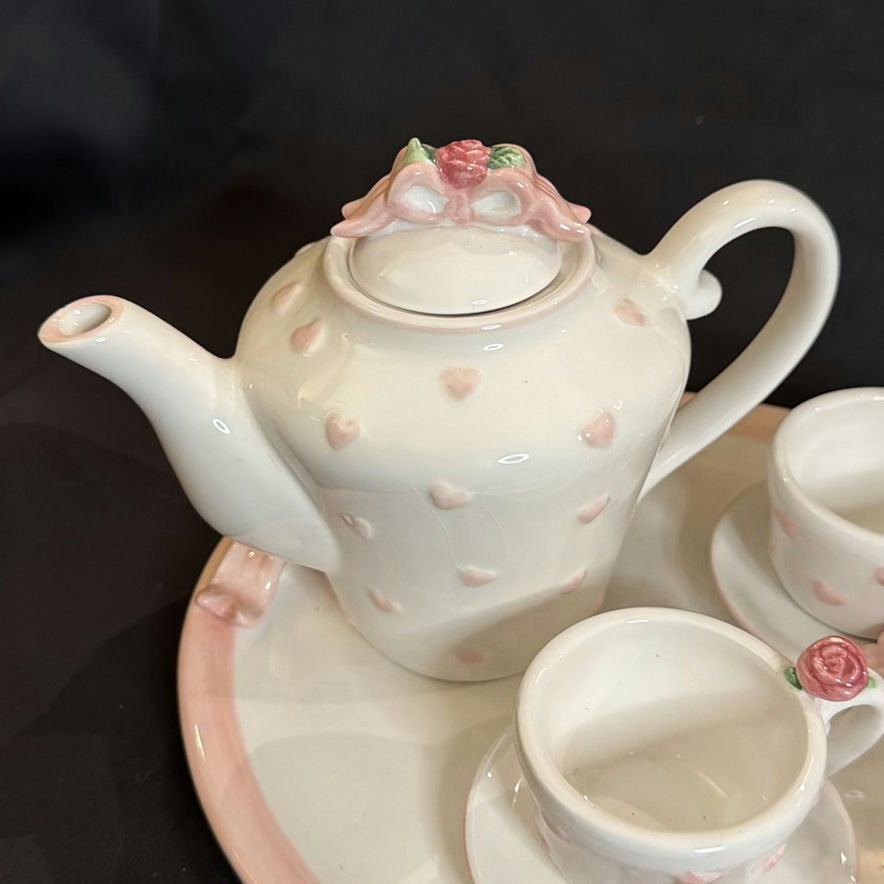 Vintage Mini Tea Service Set Bella Casa by Ganz - image 2 of 8