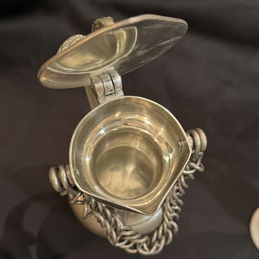 Vintage Pewter Lot including Vase, Cream & Suger Set, Pitcher - image 13 of 13