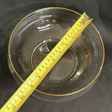 Vintage Glass Pitcher and Bowl Clear Gold Trimmed - thumbnail 6 of 7