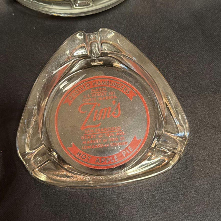 Vintage MCM Glass Advertisting Promotional Ashtrays Lot of 4 - image 3 of 5