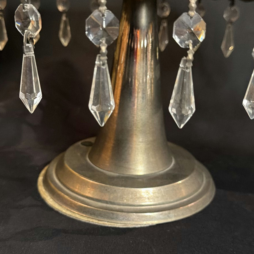 Ornate Godinger GSA Pedestal Cake Stand w/ Crystal/Glass Prisms - image 3 of 6
