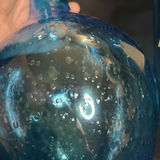 Vintage Trio of Blue and Green Glass Vases/Bottles Appear to be Handblown - thumbnail 3 of 7