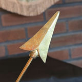 Crossed Arrow Metal Sculpture on Pedestal - thumbnail 4 of 6