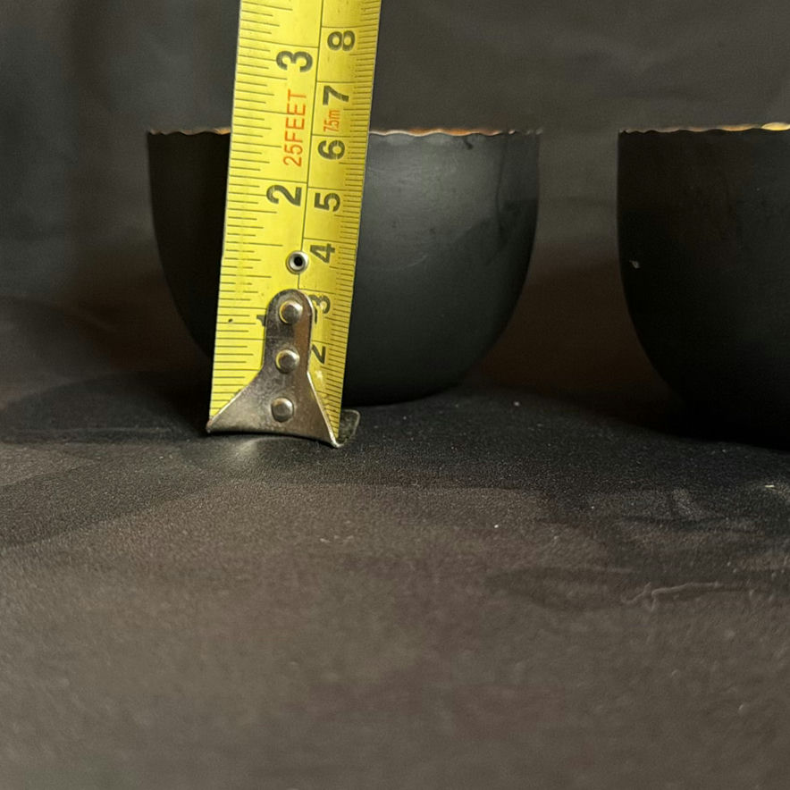 Lot of Votive Candle Holders - Black Wire and Shiny Metal - image 7 of 7