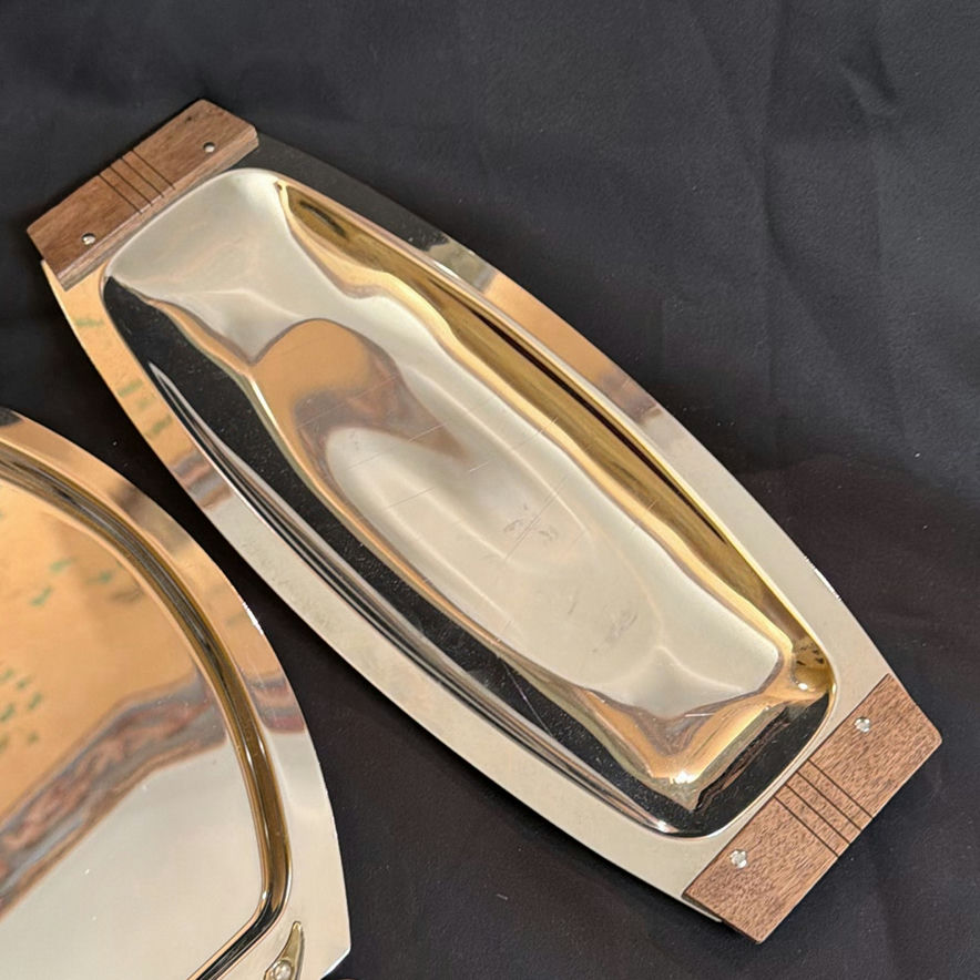 Vintage Kromex Serving Trays/Plates MCM - image 3 of 8