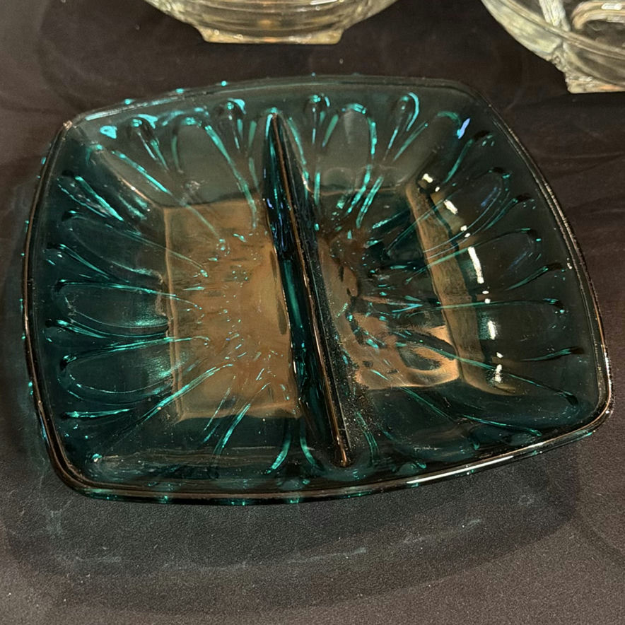Vintage Collectible Glass Serving Dishes/Relish Trays Lot of 4 - image 2 of 7