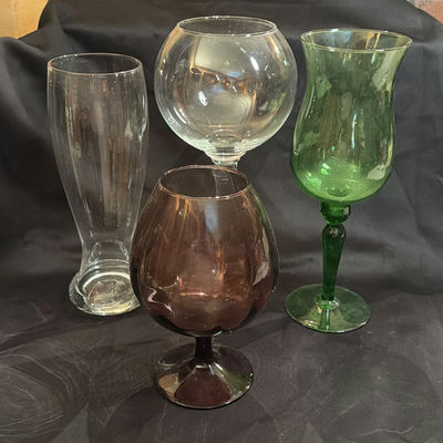 Assorted Vintage Glassware/Stemware Colored - Image 1 of 9