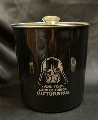 Pet Treat Jar Darth Vader/ Star Wars Metal Tin with Lid - Image 1 of 5