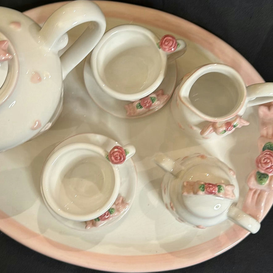 Vintage Mini Tea Service Set Bella Casa by Ganz - image 8 of 8