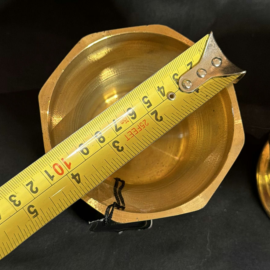 Pair of Solid Brass Candle Holders Made in Thailand NWT - image 5 of 6