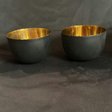 Lot of Votive Candle Holders - Black Wire and Shiny Metal - thumbnail 5 of 7