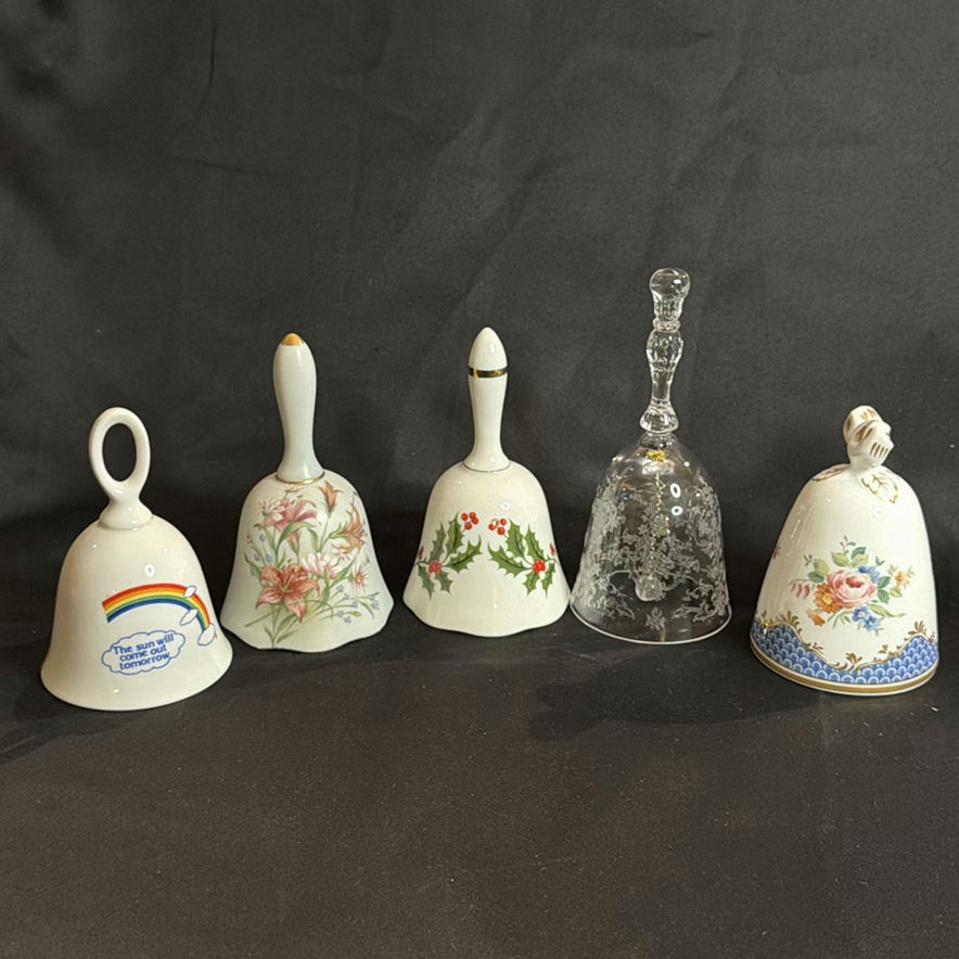 Vintage Lot of 5 Bells - Let Them Know Dinner is Served - image 1 of 8
