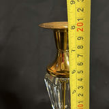 Vintage Candlestick Holders Made of Brass, Glass and Marble Possibly Hollywood Regency MCM - thumbnail 6 of 6