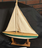 Nautical Decor Lot: Boat Shelf, Sailboat Model, and Williams Sonoma Fish Shaped Dishes - thumbnail 7 of 10