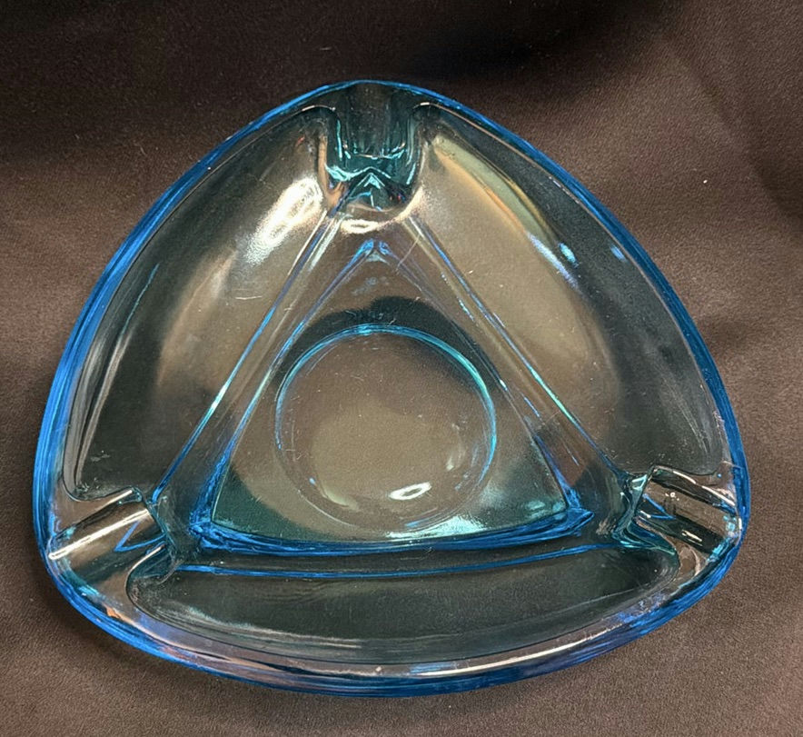 Vintage Aqua Blue Capri Glass Dishes (Lot of 3) Possibly Hazel Atlas - image 6 of 9