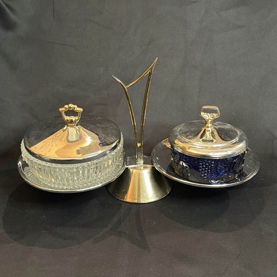 Vintage Mid Century Condiment/Jam Caddy Set - image 1 of 12