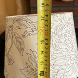 Lattice Metal Table Lamp with Botanical Shade - Tested Working Condition - thumbnail 2 of 4