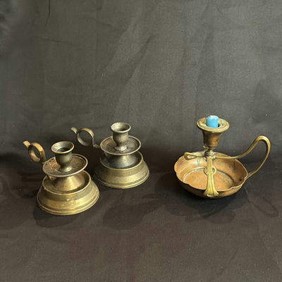 Vintage Candlesticks - Appear To Be Copper/Brass Combo - Image 1 of 10