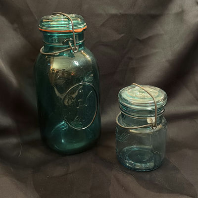 Two Teal Mason Jars Vintage Including Ball Bicentennial - Image 1 of 6