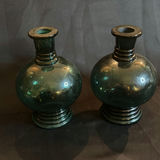 Pair of Glass Bottle/Bud Vases - thumbnail 1 of 5