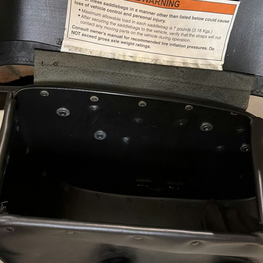 Pair of Harley Davidson Motorcycle Saddlebags w/ Hardware - image 5 of 10