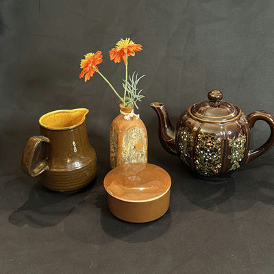 Vintage Lot Japanese Teapot, Sugar, Creamer - one Counterpoint - Image 1 of 9