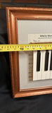 Wall Art Utilizing Vintage Piano Keys and Sheet Music "Witchy Woman" - thumbnail 6 of 6