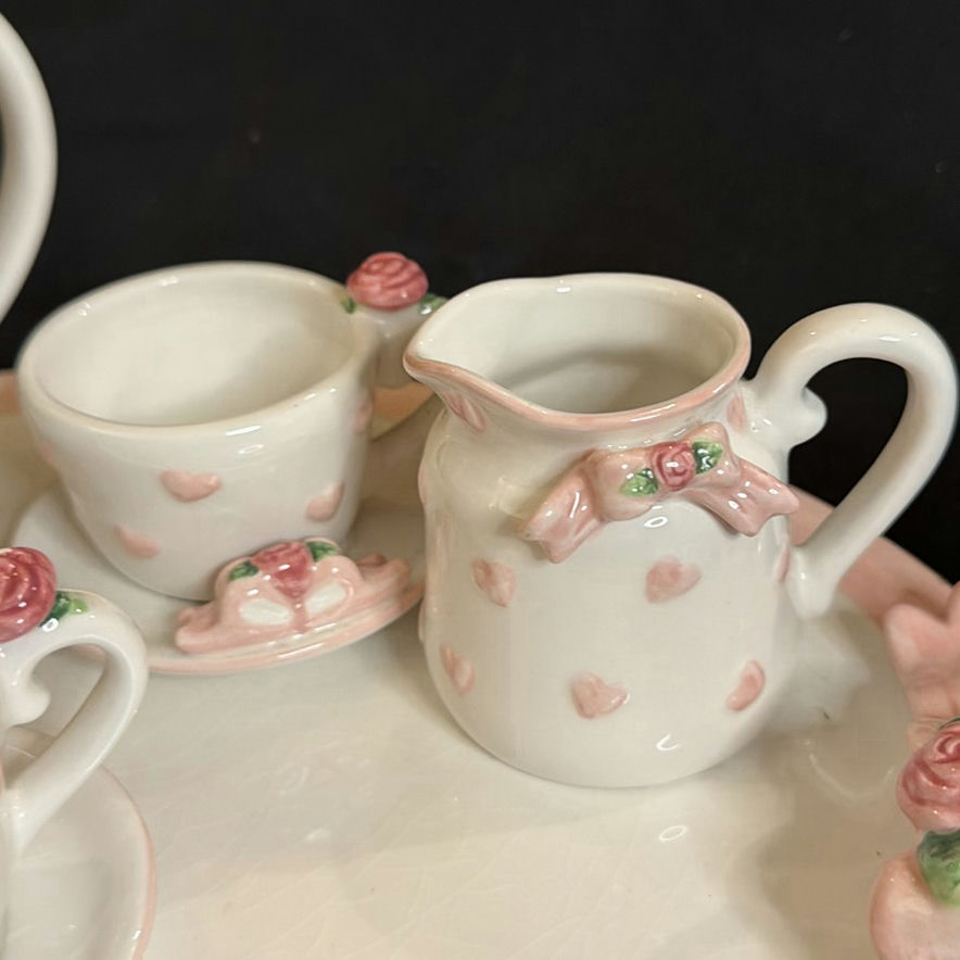 Vintage Mini Tea Service Set Bella Casa by Ganz - image 5 of 8