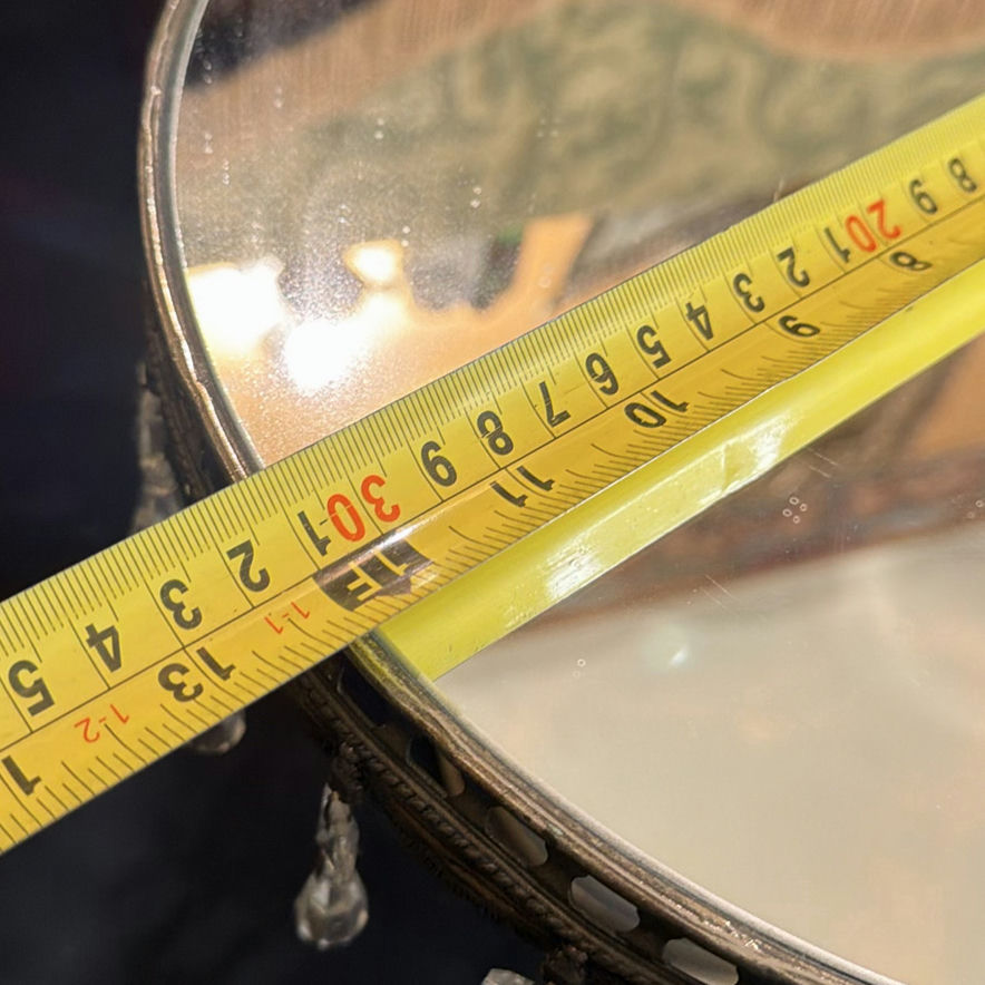 Ornate Godinger GSA Pedestal Cake Stand w/ Crystal/Glass Prisms - image 5 of 6