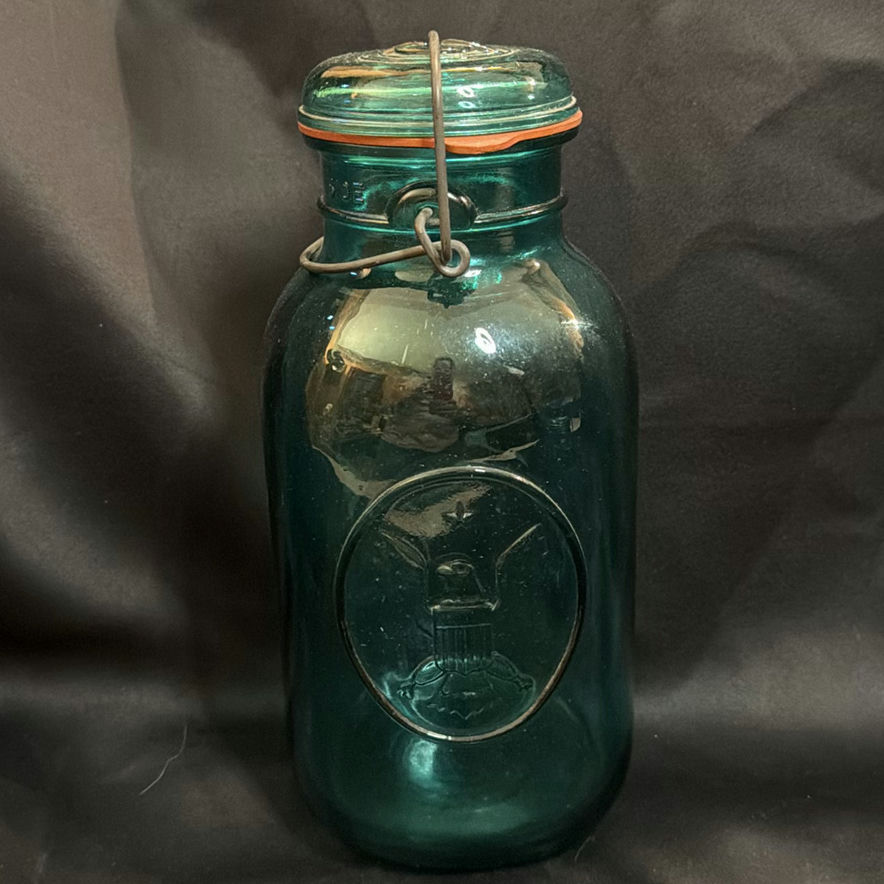 Two Teal Mason Jars Vintage Including Ball Bicentennial - image 2 of 6