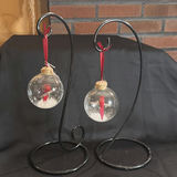 Clear Cardinal Ornaments with Stands - thumbnail 1 of 5